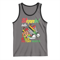 Stepping Into Black History Month Tank Top Black Girls Sneakers