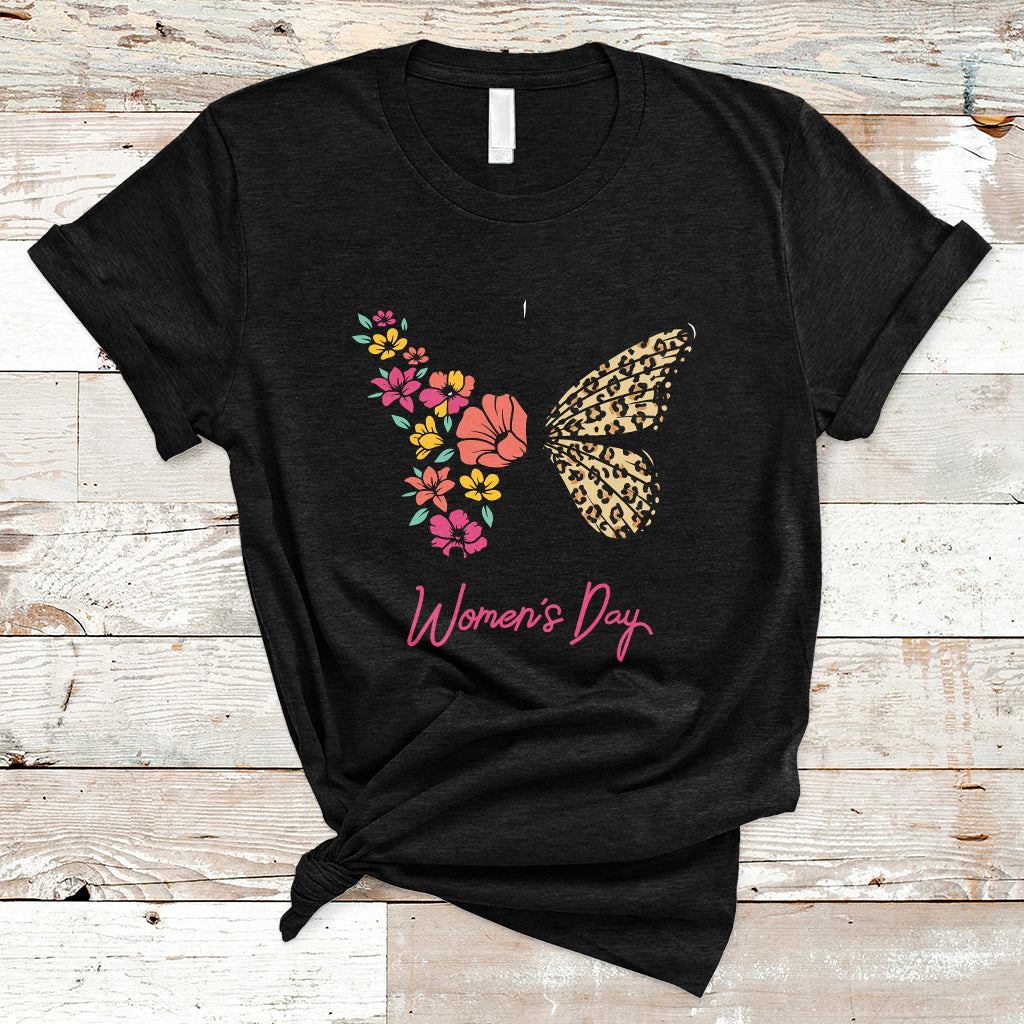 International Women's Day 2023 Embrace Equity Happy Women's Day Butterfly T-Shirt - Wonder Print Shop