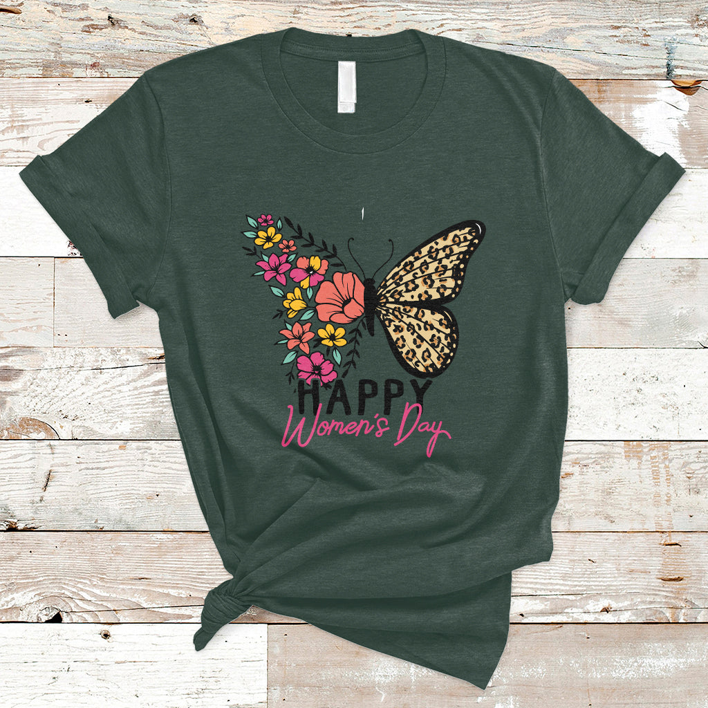 International Women's Day 2023 Embrace Equity Happy Women's Day Butterfly T-Shirt - Wonder Print Shop