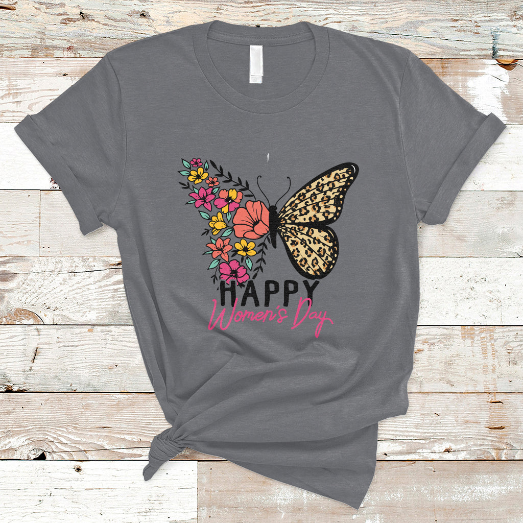 International Women's Day 2023 Embrace Equity Happy Women's Day Butterfly T-Shirt - Wonder Print Shop
