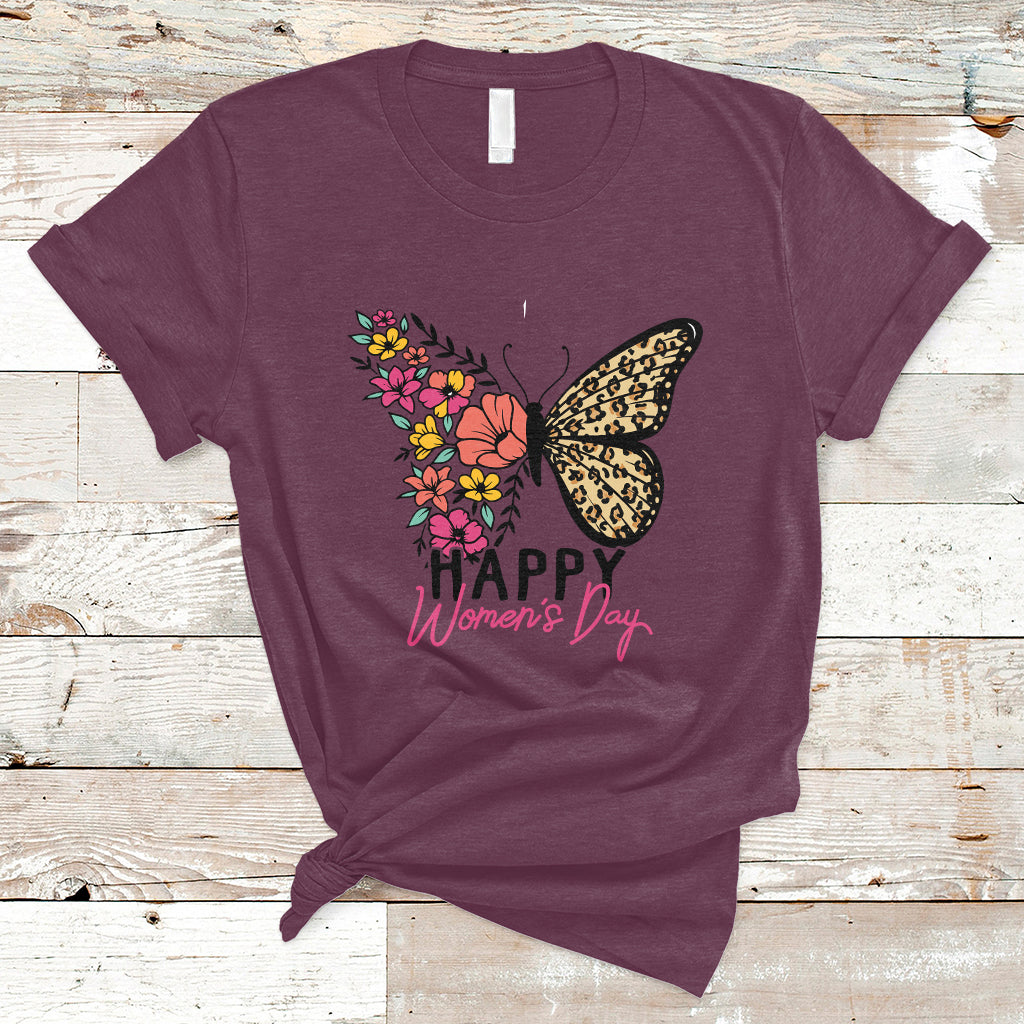 International Women's Day 2023 Embrace Equity Happy Women's Day Butterfly T-Shirt - Wonder Print Shop