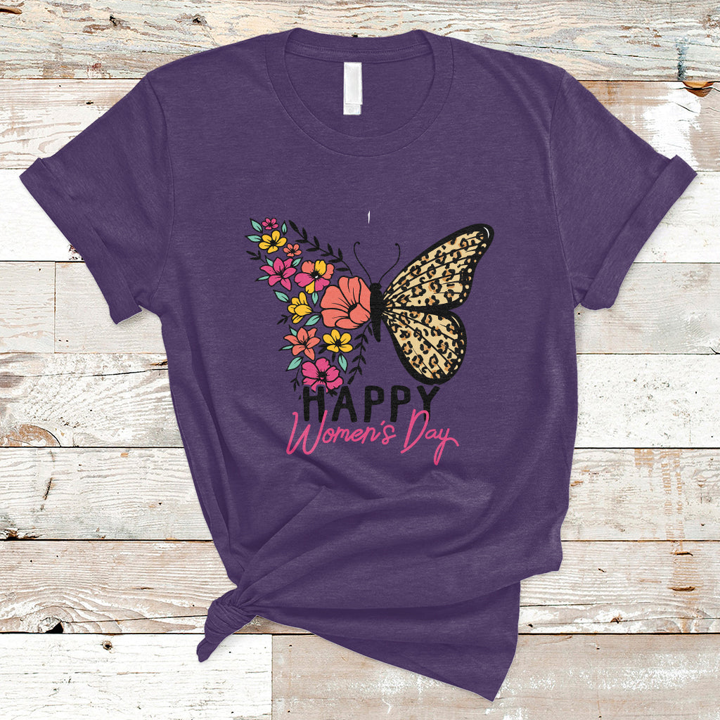 International Women's Day 2023 Embrace Equity Happy Women's Day Butterfly T-Shirt - Wonder Print Shop