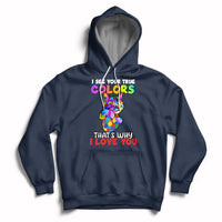 Autism Awareness Acceptance I See Your True Colors Cute Cat Hoodie - Wonder Print Shop