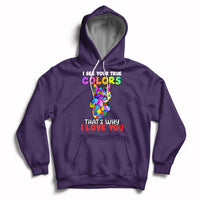 Autism Awareness Acceptance I See Your True Colors Cute Cat Hoodie - Wonder Print Shop
