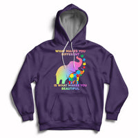What Make You Different Autism Elephant Mom Autism Awareness Hoodie - Wonder Print Shop