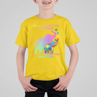 What Make You Different Autism Elephant Mom Autism Awareness Kid T-Shirt - Wonder Print Shop