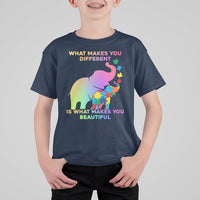 What Make You Different Autism Elephant Mom Autism Awareness Kid T-Shirt - Wonder Print Shop