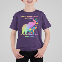 What Make You Different Autism Elephant Mom Autism Awareness Kid T-Shirt - Wonder Print Shop
