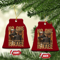 No One Wants To Fight For Israel Ceramic Ornament America First Veteran Message Anti War