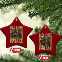 No One Wants To Fight For Israel Ceramic Ornament America First Veteran Message Anti War