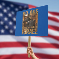 No One Wants To Fight For Israel Protest Sign America First Veteran Message Anti War