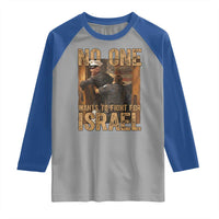 No One Wants To Fight For Israel Raglan Shirt America First Veteran Message Anti War