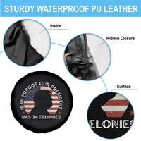 Iran Forgot Our President Has 34 Felonies Spare Tire Cover Funny Political Satire Patriotic