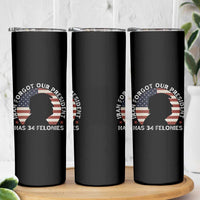 Iran Forgot Our President Has 34 Felonies Skinny Tumbler Funny Political Satire Patriotic