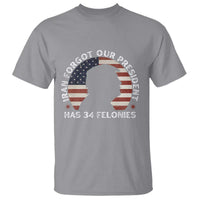 Iran Forgot Our President Has 34 Felonies T Shirt Funny Political Satire Patriotic