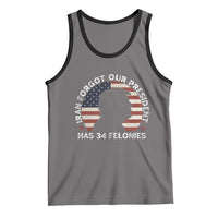 Iran Forgot Our President Has 34 Felonies Tank Top Funny Political Satire Patriotic