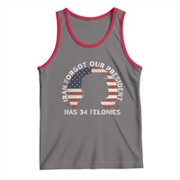 Iran Forgot Our President Has 34 Felonies Tank Top Funny Political Satire Patriotic