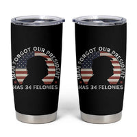 Iran Forgot Our President Has 34 Felonies Tumbler Cup Funny Political Satire Patriotic