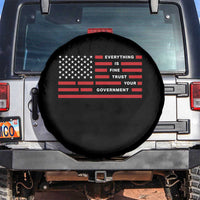 Everything Is Fine Trust Your Government Patriotic Flag Spare Tire Cover Sarcastic Political Humor