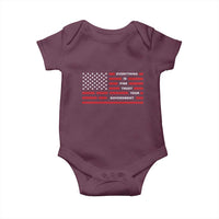 Everything Is Fine Trust Your Government Patriotic Flag Baby Onesie Sarcastic Political Humor