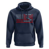 Everything Is Fine Trust Your Government Patriotic Flag Hoodie Sarcastic Political Humor