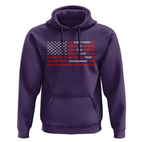 Everything Is Fine Trust Your Government Patriotic Flag Hoodie Sarcastic Political Humor