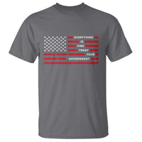 Everything Is Fine Trust Your Government Patriotic Flag T Shirt Sarcastic Political Humor