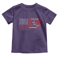 Everything Is Fine Trust Your Government Patriotic Flag Toddler T Shirt Sarcastic Political Humor