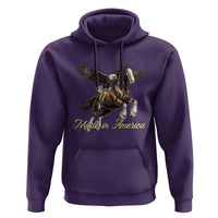 Made in America Patriotic Eagle and Horse Hoodie Strong American Pride Western Style