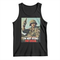 I’m Not Dying For Israel America First Veteran Tank Top Anti Foreign War Military Statement