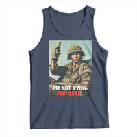I’m Not Dying For Israel America First Veteran Tank Top Anti Foreign War Military Statement