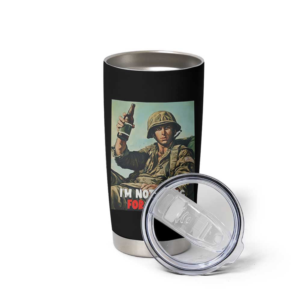 I’m Not Dying For Israel America First Veteran Tumbler Cup Anti Foreign War Military Statement