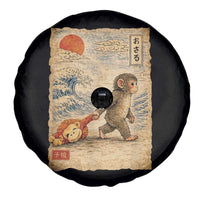 Baby Punch the Monkey Japanese Style Graphic Spare Tire Cover Dragging Plush Toy Vintage Art Gift