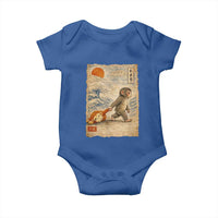 Baby Punch the Monkey Japanese Style Graphic Baby Onesie Dragging Plush Toy Vintage Art Gift