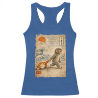 Baby Punch the Monkey Japanese Style Graphic Racerback Tank Top Dragging Plush Toy Vintage Art Gift