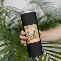 Baby Punch the Monkey Japanese Style Graphic Skinny Tumbler Dragging Plush Toy Vintage Art Gift
