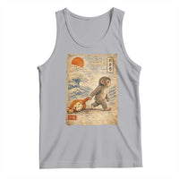 Baby Punch the Monkey Japanese Style Graphic Tank Top Dragging Plush Toy Vintage Art Gift