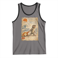 Baby Punch the Monkey Japanese Style Graphic Tank Top Dragging Plush Toy Vintage Art Gift