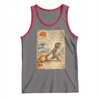 Baby Punch the Monkey Japanese Style Graphic Tank Top Dragging Plush Toy Vintage Art Gift