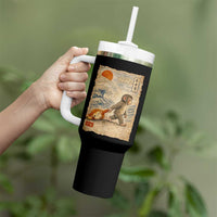 Baby Punch the Monkey Japanese Style Graphic Tumbler With Handle Dragging Plush Toy Vintage Art Gift