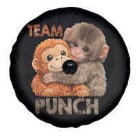 Team Punch Viral Baby Monkey Spare Tire Cover Cute Monkey Hugging Plush Toy Internet Trend Gift