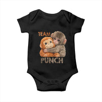 Team Punch Viral Baby Monkey Baby Onesie Cute Monkey Hugging Plush Toy Internet Trend Gift