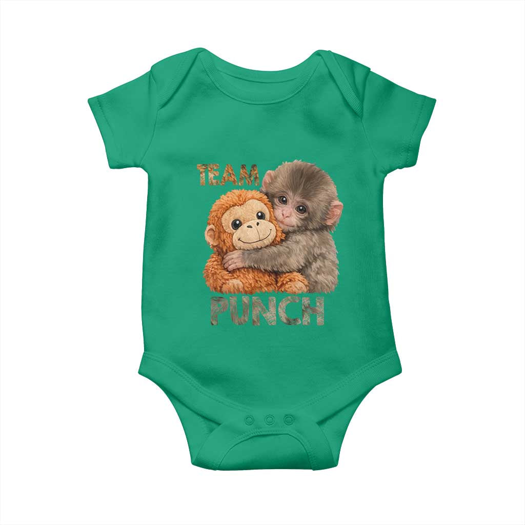 Team Punch Viral Baby Monkey Baby Onesie Cute Monkey Hugging Plush Toy Internet Trend Gift