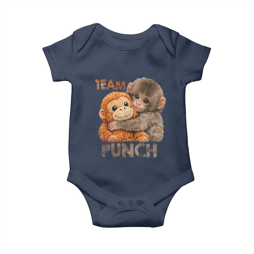 Team Punch Viral Baby Monkey Baby Onesie Cute Monkey Hugging Plush Toy Internet Trend Gift