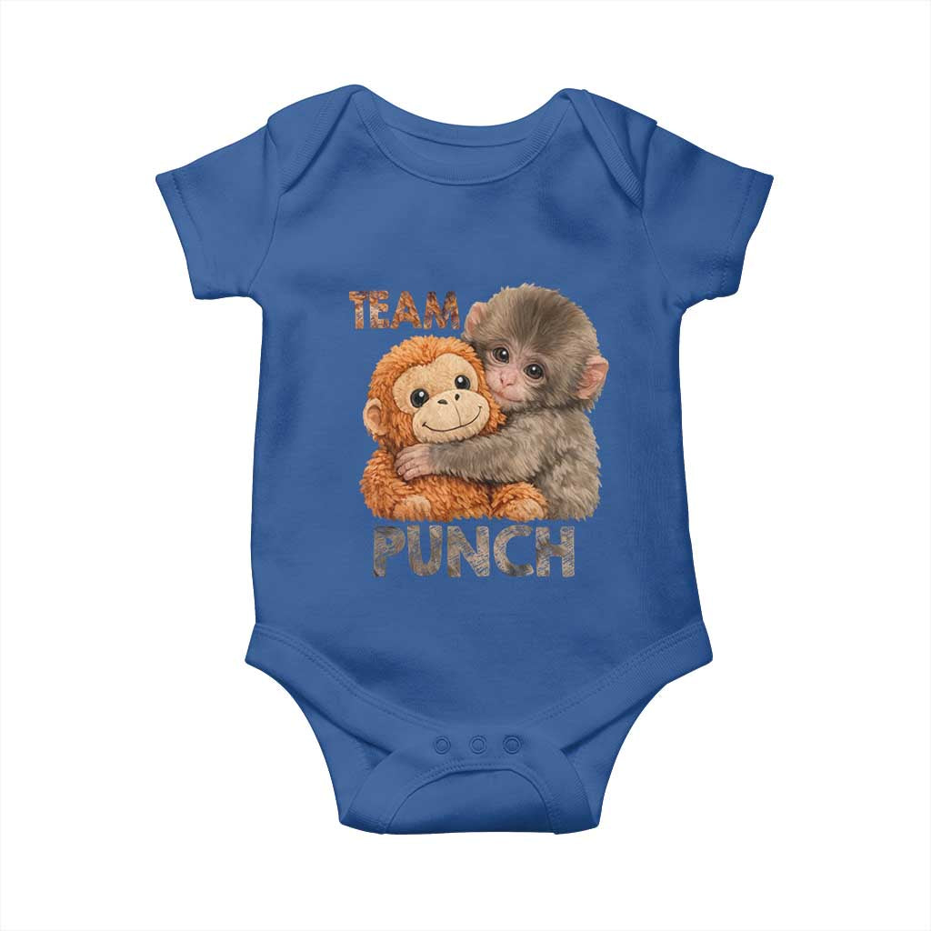 Team Punch Viral Baby Monkey Baby Onesie Cute Monkey Hugging Plush Toy Internet Trend Gift