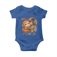 Team Punch Viral Baby Monkey Baby Onesie Cute Monkey Hugging Plush Toy Internet Trend Gift