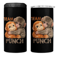 Team Punch Viral Baby Monkey 4 in 1 Can Cooler Tumbler Cute Monkey Hugging Plush Toy Internet Trend Gift