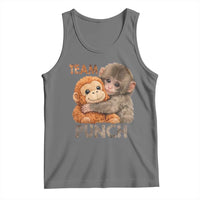Team Punch Viral Baby Monkey Tank Top Cute Monkey Hugging Plush Toy Internet Trend Gift