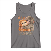 Team Punch Viral Baby Monkey Tank Top Cute Monkey Hugging Plush Toy Internet Trend Gift