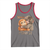 Team Punch Viral Baby Monkey Tank Top Cute Monkey Hugging Plush Toy Internet Trend Gift
